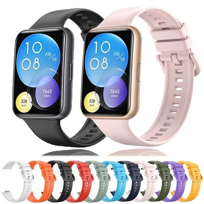 Чистый цвет для Huawei Watch Fit 2, сменный ремешок, браслет, умный ремешок для часов для Huawei Watch Fit2, силиконовый ремешок