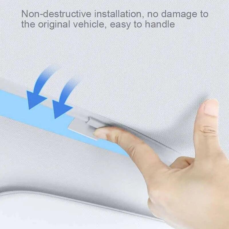 Для ZEEKR X 2023-2025 обновление автомобиля ледяная ткань пряжка солнцезащитные козырьки стеклянная крыша солнцезащитный козырек теплоизоляция люк на крыше Skylight УФ-аксессуары