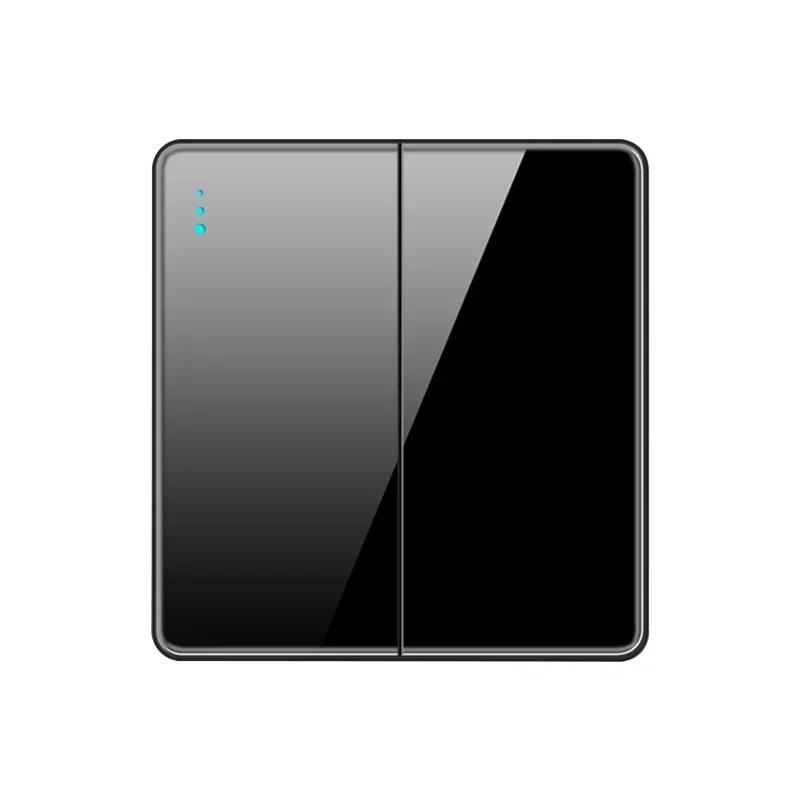 EU RU UK Standard 1/2 Way Wall Light Switch Luxury Full Tempered Glass Panel ON OFF Power Push Button Switch1/2/3/4 Gang Type 86