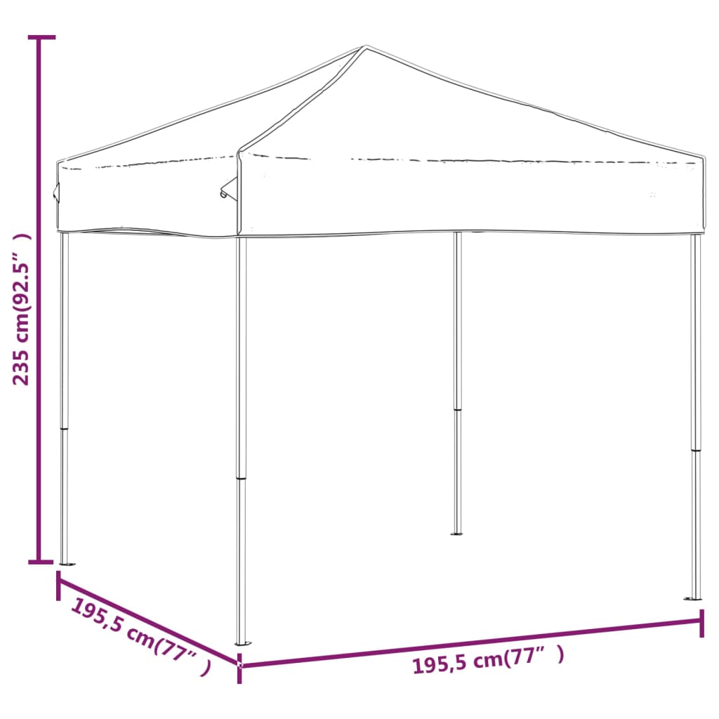 Foldable Party Tent White 2x2 m