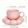 Ceramic Mug Cute Cloud Decorative Plate Coffee Cup Set Creative Ceramic Cup Gift  Modern Living Room Home Decoration
