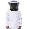 Home Beekeeping Smock Veil Bee Protective Clothes Hat Pull Over Livestock Supplies White Zip Jacket Suit