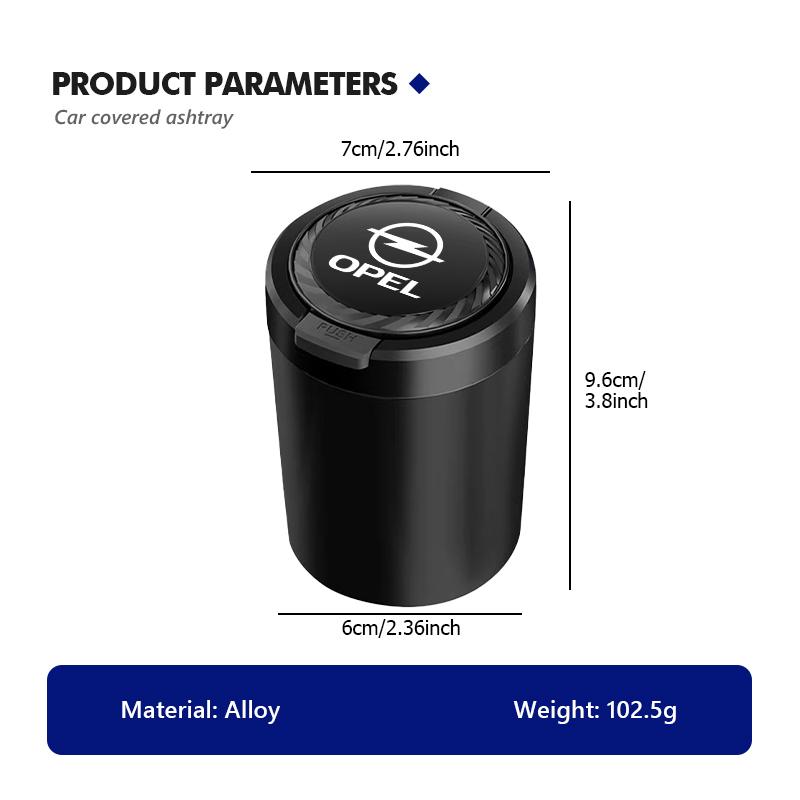 Для автомобиля Opel Однокнопочная открывашка пепельницы Держатель для окурков Аксессуары ADAM ASTRA J K CORSA E INSIGNIA MOKKA VIVA Meriva