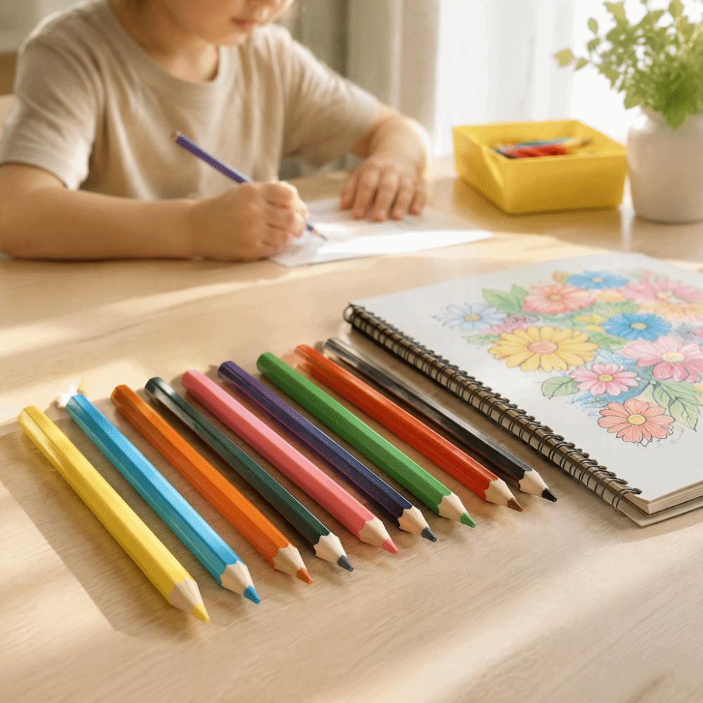 Wood Colored Pencils 12 Colors Sketching Color Pencils Art Pencils Office Casual Doodling