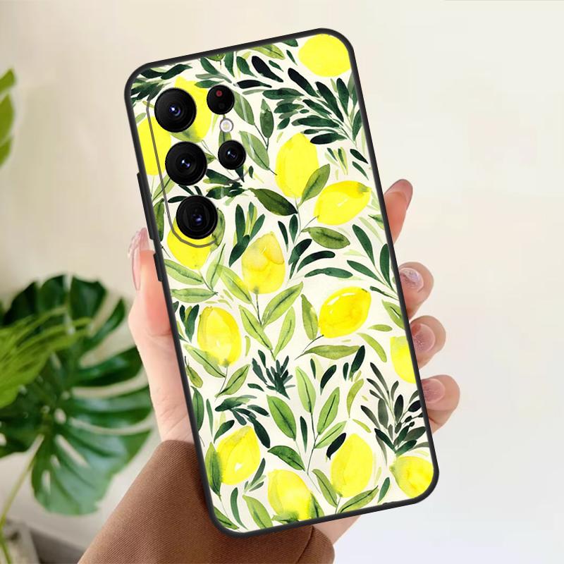 Чехол-фрукт Лимон для Samsung Galaxy S22 Ultra S20 FE S21 FE S8 S9 S10 Plus Note 10 20 S23 Ultra