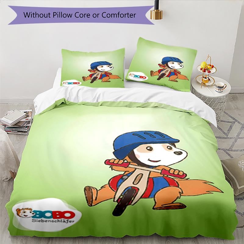 3pcs Bobo Bedding Set Duvet Cover Closure Includes 1 Duvet Cover & 2 Pillowcases, Soft and Comfortable for All Seasons.