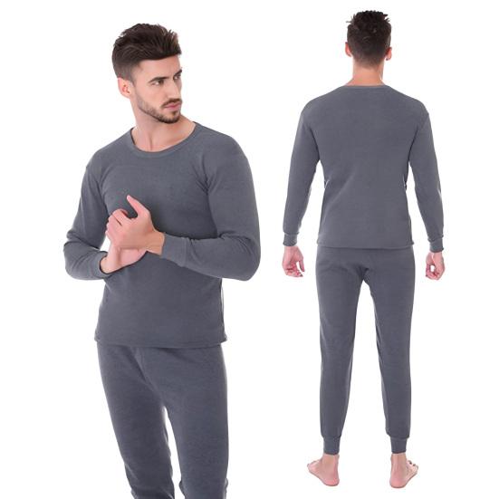 Thermal Underwear for Men Fleece Lined Long Johns Top And Bottom Set Casual Cold Weather Base Layer Set