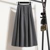 MOJTA Rear Split Skirt Mid-length Women's High-waist Straight Loose Plus Size Slim Skirt