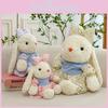 Cute Dress Floral Bunny Plush Cartoon Children Pillow Pillow Girl Gift Birthday