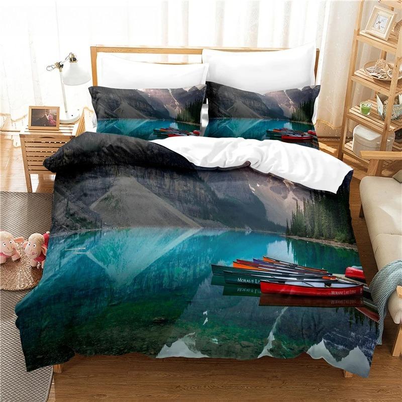 Винтажный пододеяльник с изображением парусника, короля и королевы, комплект постельного белья с изображением океана для подростков и взрослых, с изображением корабля и огня, черный, 2/3 шт., полиэстер, пододеяльник