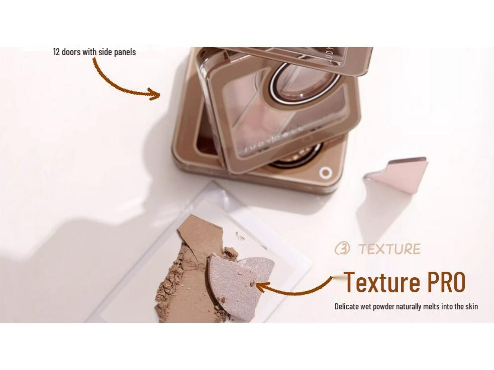 Палетка для бровей и теней 2-в-1 Judydoll с контуром, хайлайтером и средством для осветления области под глазами