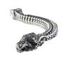 Браслет Mighty Men's Wolf Head Trendy Retro Rough Double Row Dragon Bone Chain в подарок парню