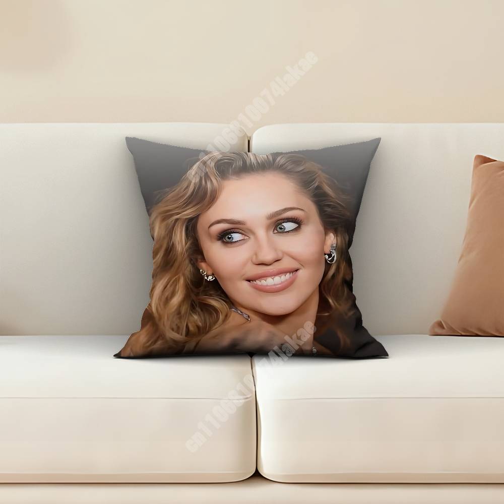 MMiley Ray CCyrus Endless Summer Vacation Sofa Couch Pillow Cover Cushion Case Cozy Bedroom Accent Studio Furnishing
