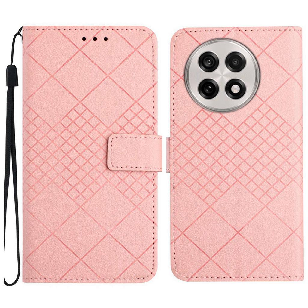 For OnePlus 13R 5G Wallet Phone Case Imprint PU Leather Flip Folio Cover