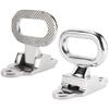 NovelBee Heavy Duty 316 Stainless Steel Folding Flip Up Step 2 Pack for Boat, Trailer, Car, Truck, Camper