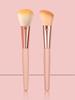 2PCS High-quality Soft-bristled Blush Brush, Ultra-soft-bristled Contouring Brush, Portable Multi-functional Facial Makeup Brush