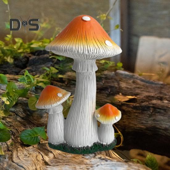 Имитация гриба, садовая статуэтка, смоляной гриб, украшение, сказочные садовые аксессуары, гриб для внутреннего и наружного декора