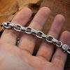 Высококачественный мужской браслет из стерлингового серебра 925 пробы, модные ювелирные изделия, мужские 18 см/20 см/22 см в стиле ретро, ​​шестисимвольная цепочка-мантра, подарок