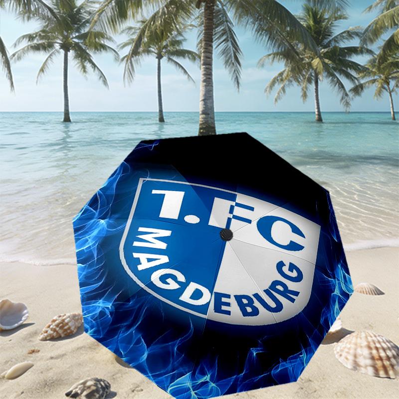 FC Magdeburg Print Umbrella Automatic Opening/ Closing - Portable Foldable Design - Daily use for Travel/Outdoor - Gift for Birthday
