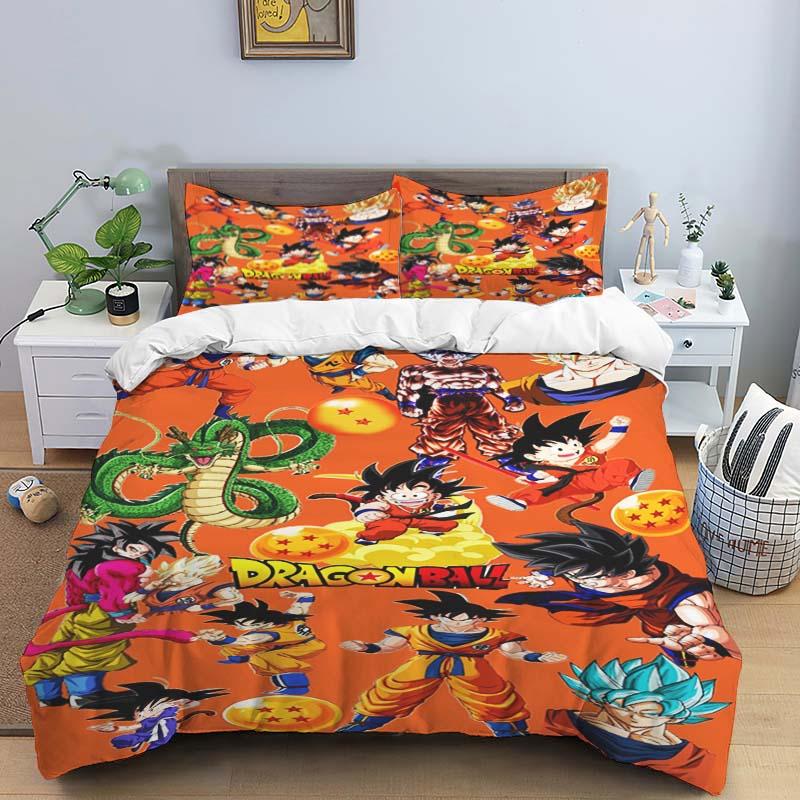 The Dragon Ball Three-piece Bedding Set (including One Duvet Cover and Two Pillowcases) Is The Perfect Holiday Gift.