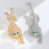 Live Animal Brooch Female High Sense Atmospheric Personality Full Diamond Lion Brooch Men'S And Women'S Clothes Accessories