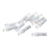 Vaorwne 10x T5 W1.2W W3W 1 SMD Dashboard LED Car White