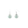 Blue Cotton Candy Hook Earrings - Handmade 925 Sterling Silver Jewelry for Women's Gift