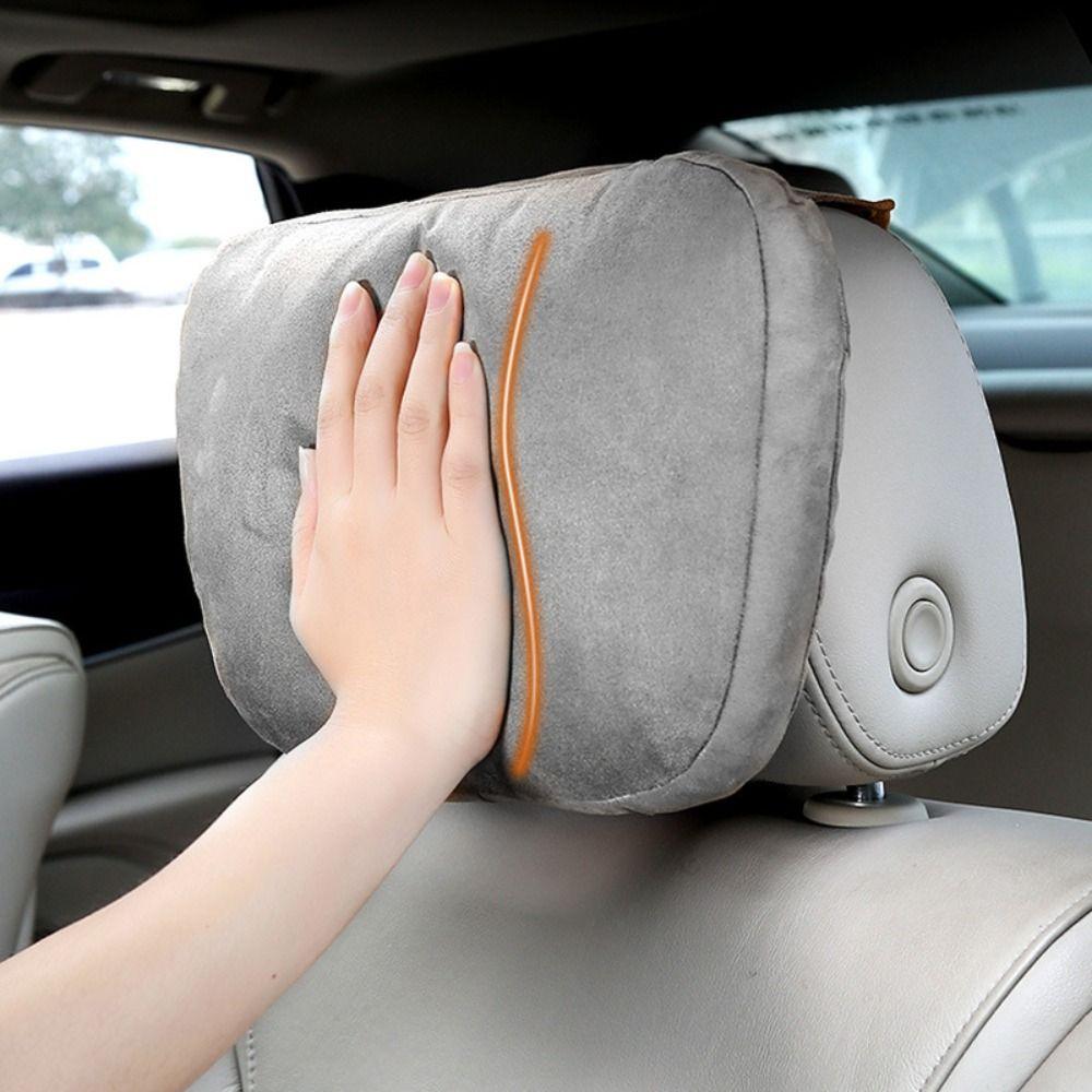 Car Headrest Neck Pillow Lumbar Support Cushion Seat Backrest Pad Car Pillow Relieve Cervical Pain