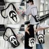 Quirky Ghost Skull Crossbody Bag Hip Korean Style Small Shoulder Bag With Pu Material