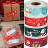 Santa Claus Snowman Package Seal Stickers Gifts Wrapping Decals Merry Christmas Decoration Label