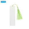 10/100Pcs Blank Sublimation Metal Bookmark Rectangle Book Marks Page Markers Mini Handmade Bookmark Tassels for Book Lover Gifts
