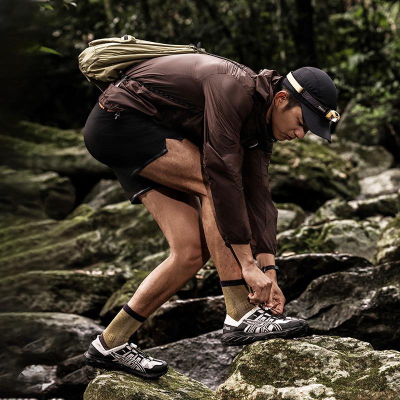 Asics Gel-Sonoma Синтетическая кожа TR Удобные Универсальные Амортизирующие Прочные Низкие Повседневные Кроссовки Унисекс Повседневная Обувь Черный 1203A719-100
