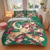 3pcs Christmas Fantasy Quilt Cover Set - Soft & Comfortable Polyester Fabric, All-Season Breathable Comforter Set For 1 Quilt Cover & 2 Pillowcas