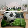 Football Duvet Cover Collection 3D Soccer Printed Boys Teens Bedding Collection Sports Theme Double Queen King Size 23Pcs Comforter Cover