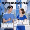 UYUXIO AI Translating Earphone with 144 Languages OWS Real Time Translation Earbuds with LCD Touch Screen Ear Buds for Business