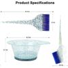 Парикмахерская Набор для окрашивания волос Профессиональная миска для смешивания красок Кисть Инструменты для укладки волос Парикмахерская Принадлежности