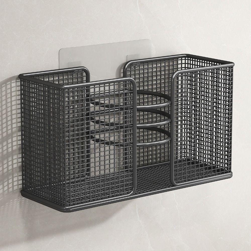 Iron Hair Dryer Storage Rack No-Drill Comb Curling Storage Rack for Home