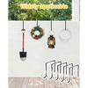 5PCS Adjustable Cinder Block Wall Hangers, 6-11" Outdoor String Light Hooks, Metal Concrete Brick Clips, Wreath Hangers No Drill