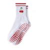 Breathable Pilates Socks Harajuku Street Cherry Embroidery Socks New Yoga Socks