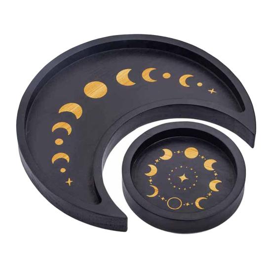 Декоративный поднос большой емкости круглый декоративный многоразовый ароматерапевтический эфирный поднос для луны Home