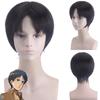 Cos Synthetic Short Hair Wig For Attack On Titan Characters High Temperature Fiber