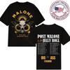 Стадионный Футболка Malone Post Malone Jelly Roll Тур 2025 Концертная Футболка Унисекс Футболка