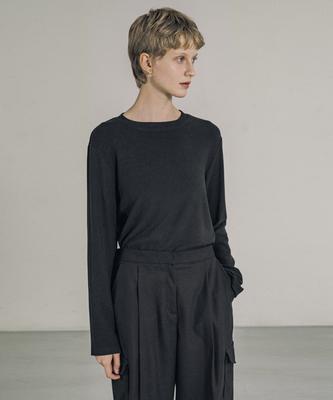 Siyajyu Sitp5172 Мягкая круглая футболка с начесом_Черный