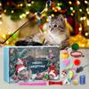 Funny Christmas Cat Advent Calendar 2024 Pet Toys Holiday Decorations Christmas Kitten Interactive Play Toys Gifts