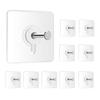 Photo Frame Hooks for Wall Without Drilling, 10 Pack Self Adhesive Hooks for Wall Heavy Duty Strong Nail Free for Hanging