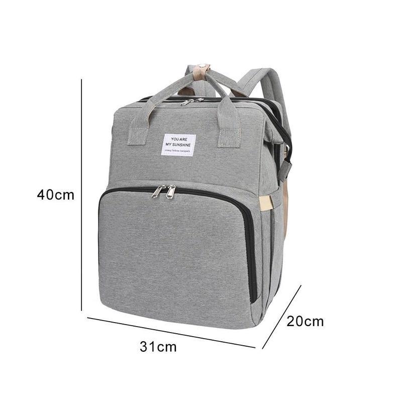 Portable Folding Baby Bed Mom Bag Multi-function Bed Large Capacity Mother and Baby Bag Backpack