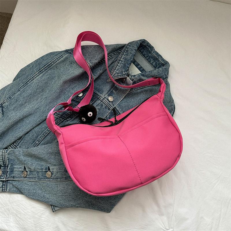 Chic Single Shoulder Women's Bag 2023 Summer New Casual Commuting Tote Bag Street Style Trendy Oxford Fabric