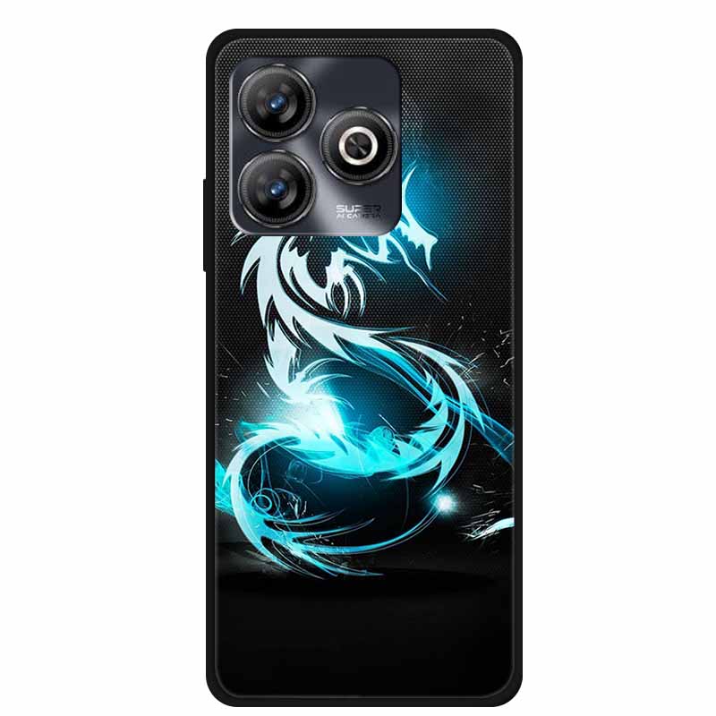 Phone Case For ZTE Blade A75 4G Back Cover Case Shockproof Black Silicone Soft Funda For ZTE Blade A75 4G Case A 75 6.6" Coque