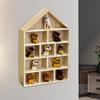 Shadow Box Display Shelf Miniature Figurine Organizer Wood Decoration Space Saving Figure