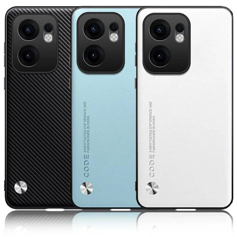 Роскошный силиконовый кожаный чехол для OPPO Reno 13F 12F 12 FS 13 Pro, защитный чехол для камеры, модный противоударный чехол для телефона, бампер